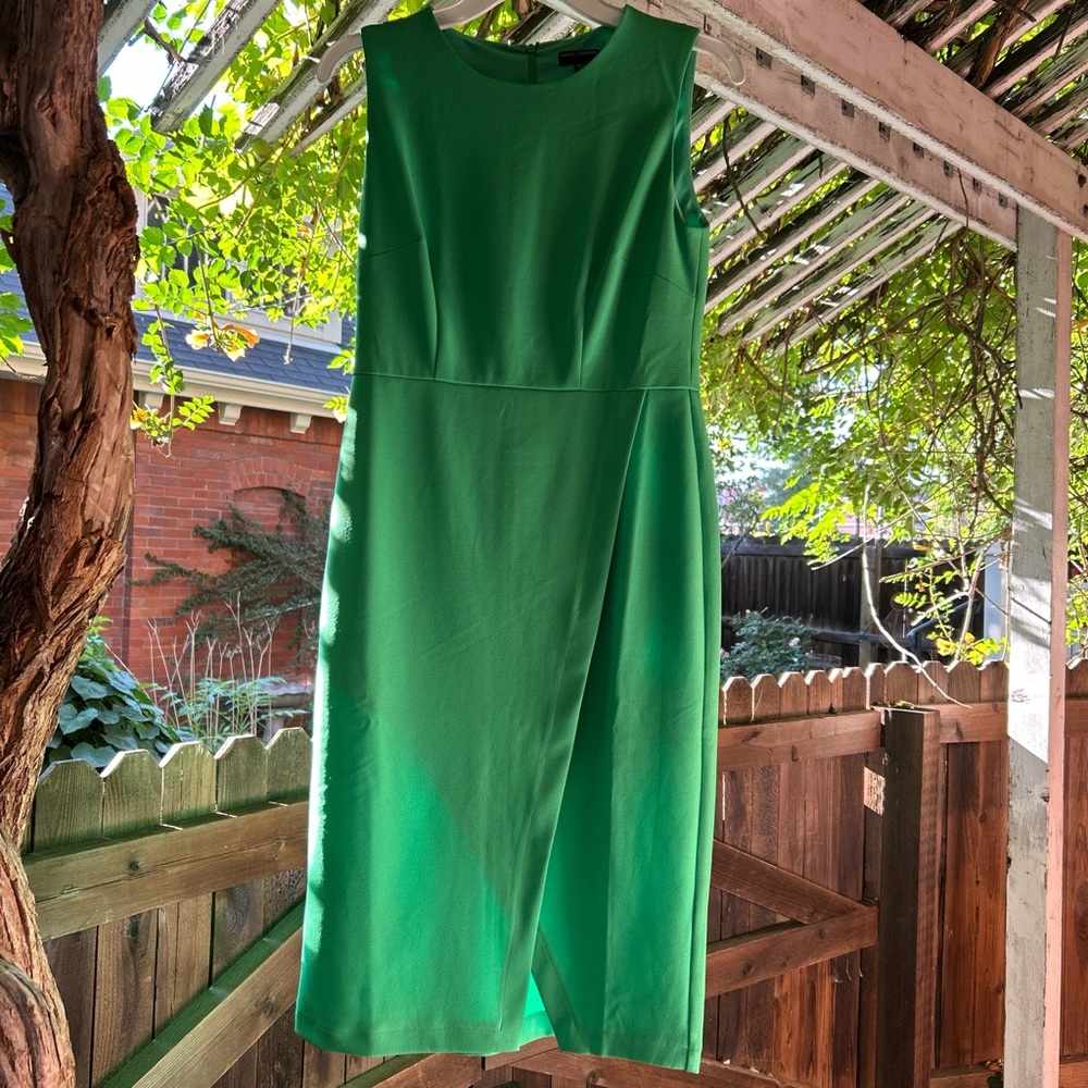 Maggy London Vibrant Green Midi Dress
